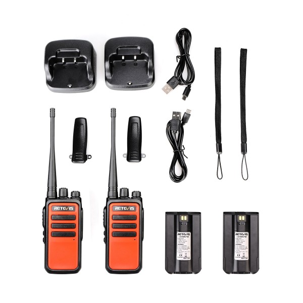 1 Pair RETEVIS RT66 PMR446 16CHS License-free Two Way Radio Handheld Walkie Talkie, EU Plug