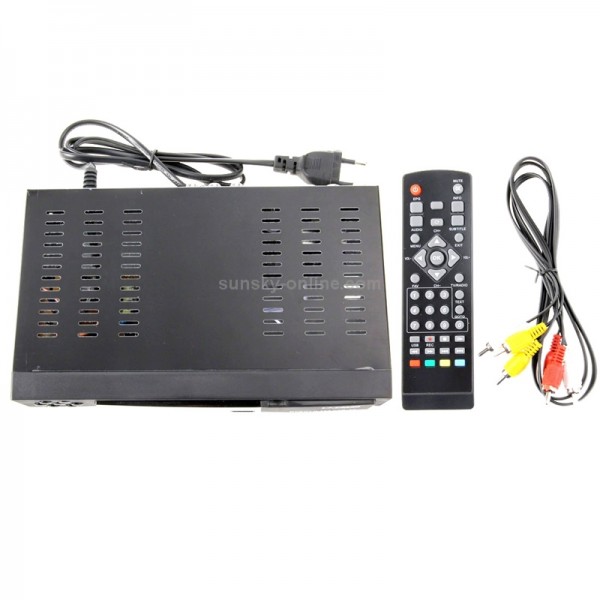 1080P HD DVB-T Set Top Box with Remote Controller, Support Recording Function and USB 2.0 Interface, MPEG-2 / MPEG-4 / H.264 Compression Format, Support SD Card