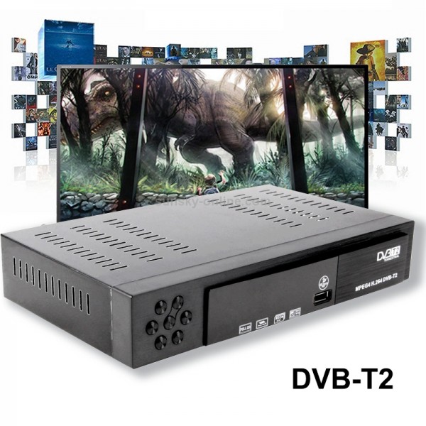 1080P HD DVB-T Set Top Box with Remote Controller, Support Recording Function and USB 2.0 Interface, MPEG-2 / MPEG-4 / H.264 Compression Format, Support SD Card