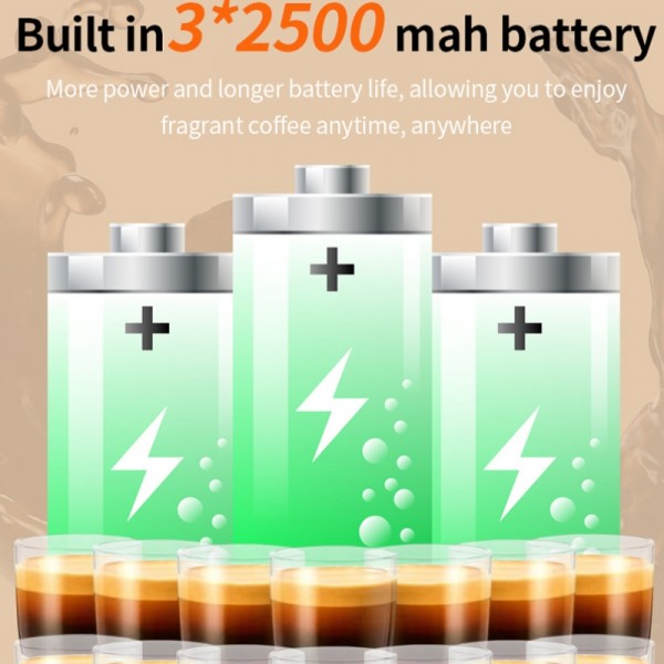 12V 3 In 1 Car Self-heating Coffee Machine Compatible With Large / Small Capsules and Ground Coffee, EU Plug(Black)