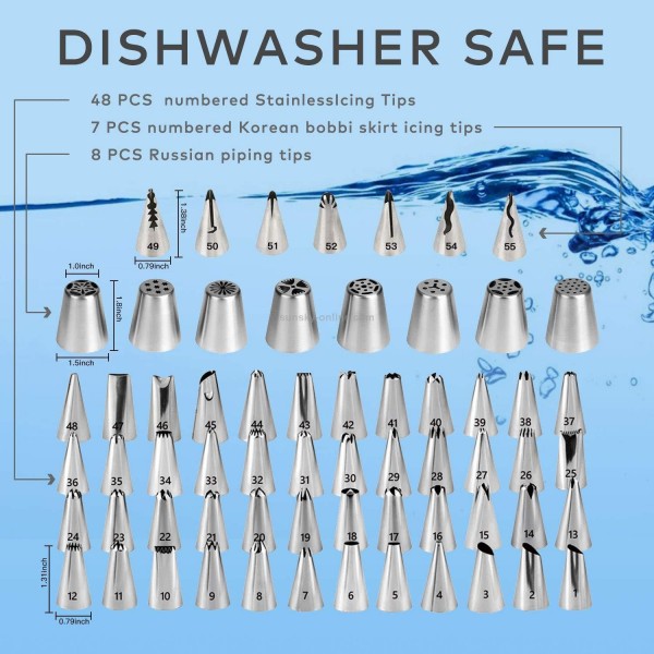 137 in 1 Cake Turntable Set Decorating Mouth Decorating Bag Baking Tool