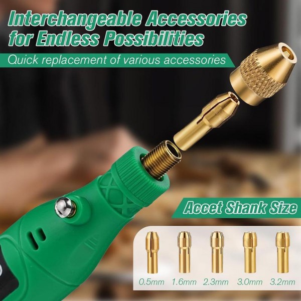 137pcs /Set 5-speed Mini Electric Grinder Micro Drill Metal Glass Ceramic Grinding Carving Cutting And Polishing Tools