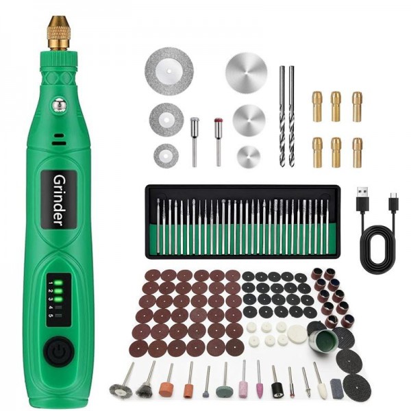 137pcs /Set 5-speed Mini Electric Grinder Micro Drill Metal Glass Ceramic Grinding Carving Cutting And Polishing Tools