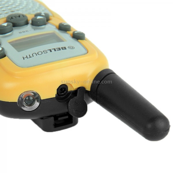 2 PCS T-388 0.5W 1.0 inch LCD 5KM Walkie Talkie(Yellow)