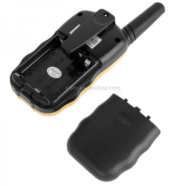 2 PCS T-388 0.5W 1.0 inch LCD 5KM Walkie Talkie(Yellow)