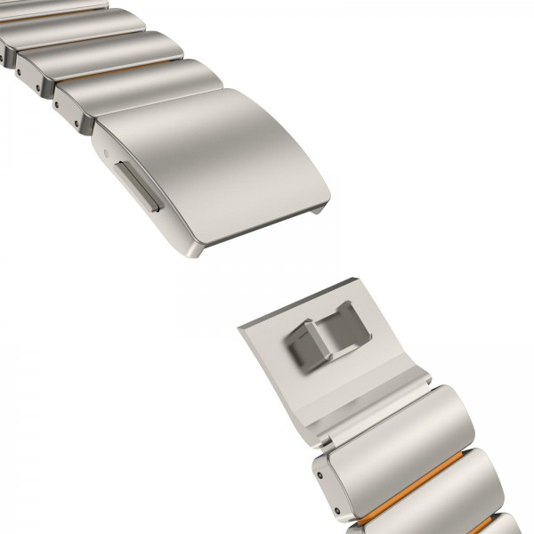 22mm Norman Magnetic Buckle Titanium Metal Watch Band(Titanium Orange)