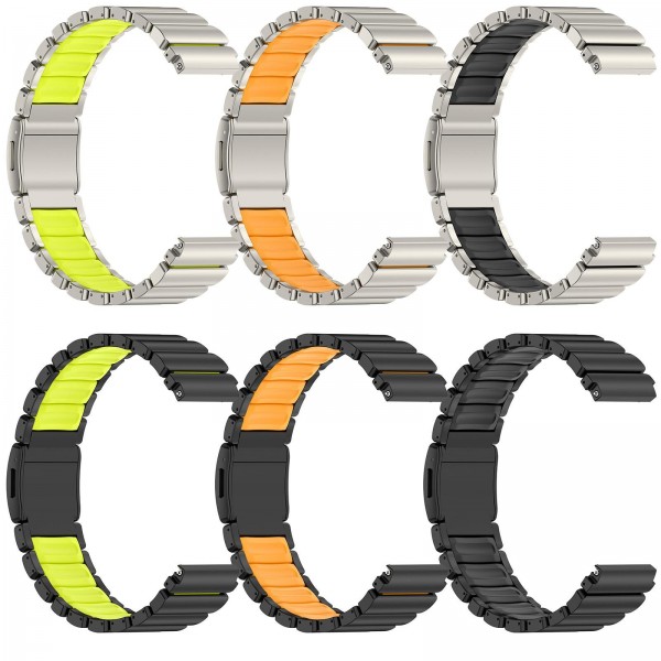 22mm Norman Magnetic Buckle Titanium Metal Watch Band(Titanium Orange)