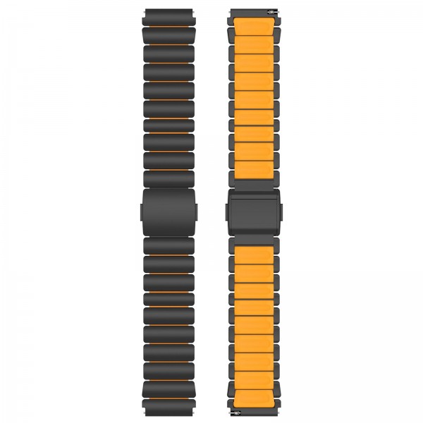 22mm Norman Magnetic Buckle Titanium Metal Watch Band(Titanium Orange)