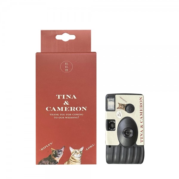 27pcs New Year Retro Film Camera Waterproof Cartoon Decorative Stickers without Camera