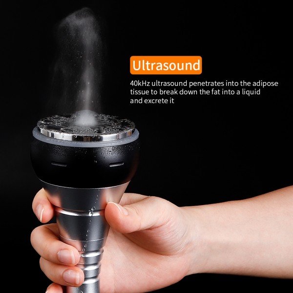3-in-1 40K Ultrasonic Fat Blasting Device  Radio Frequency Beauty Device Plastic Handle(AU Plug)