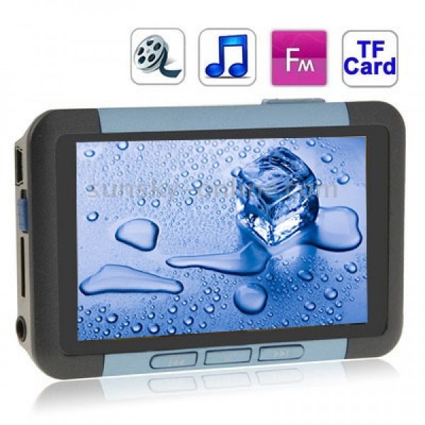3.0 inch TFT Screen 4GB MP4 player with TF Card Slot, Support TV Out, FM Radio(Baby Blue)