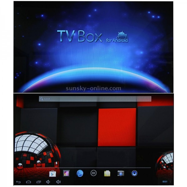 3D Full HD 1080P Dual Core Android 4.2 TV Box Media Player, HDMI 1.4 + USB 2.0 + RJ45 Interface, Support SD Card / USB Flash Disk (Q-A20)(Black)