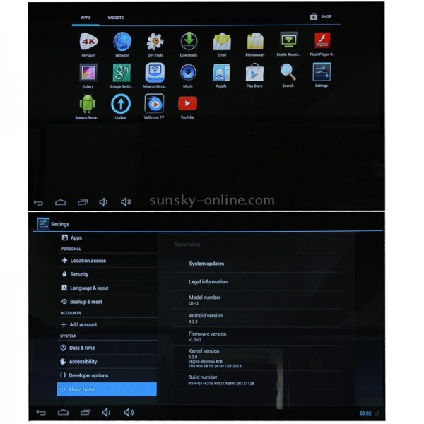 3D Full HD 1080P Dual Core Android 4.2 TV Box Media Player, HDMI 1.4 + USB 2.0 + RJ45 Interface, Support SD Card / USB Flash Disk (Q-A20)(Black)