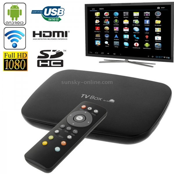 3D Full HD 1080P Quad Core Android 4.2 TV Box Media Player, HDMI 1.4 + USB 2.0 + RJ45 Interface, Support SD Card / USB Flash Disk (Q-A31S)(Black)