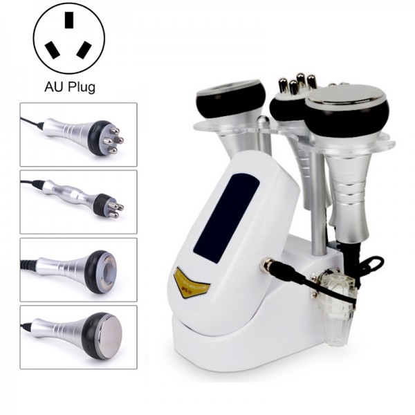 4 In 1  40K Ultrasonic Fat Blasting Device Radio Frequency Beauty Device Metal Handle  AU Plug