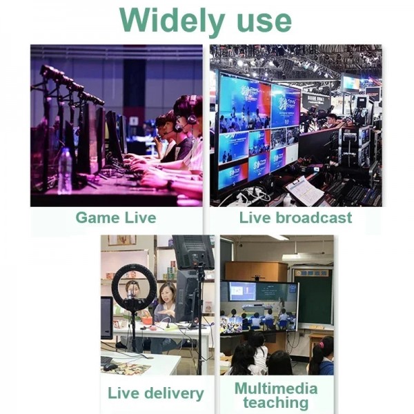 4 In 2 Out HDMI Guide Switchboard Type-C USB 3.0 Capture Port OSD Display Game Switcher UK Plug(Black)