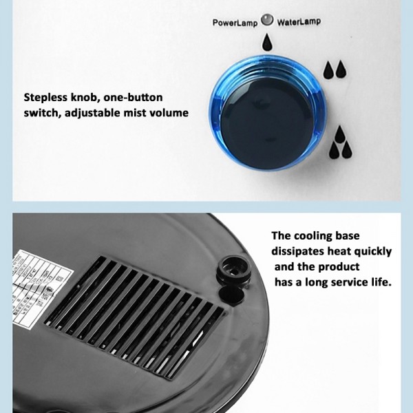 4L Reptile Humidifier Fogger Cool Mist Fog Mister with Tube for Tortoise Habita EU Plug