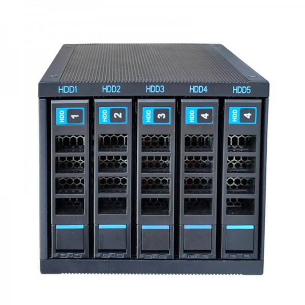 5-Bay Hot Swap Hard Drive Cage 3.5"/2.5" HDD/SSD Compatible For 3x5.25" Optical Drive Position