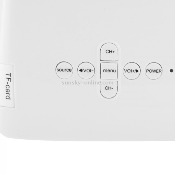 50 Lumens Portable Mini Multi-media LED Projector, Support HDMI / VGA / USB / TF Card / AV In Multiple Interface (Single LED Panel Display Technology 320 x 240 Pixels)