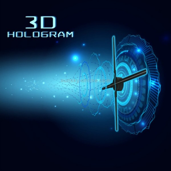 56CM KY-4 WIFI Holographic 3D Fan Shape LED Advertising Machine, Resolution: 1024 x 638 Pixels, Plug Type:US Plug