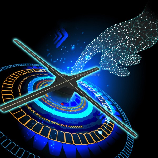 56CM KY-4 WIFI Holographic 3D Fan Shape LED Advertising Machine, Resolution: 1024 x 638 Pixels, Plug Type:US Plug