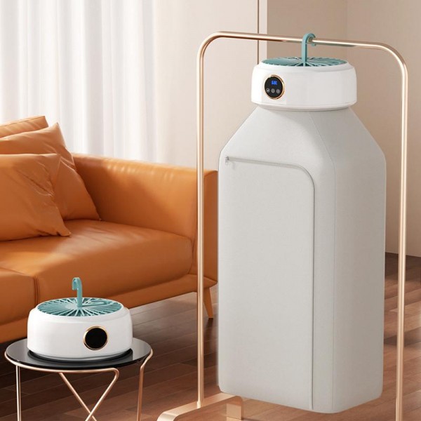 600W Smart Touch Control Foldable Clothes Dryer Portable Laundry Dry Machine with LED Display, Adjustable Temperature & Timer EU Plug