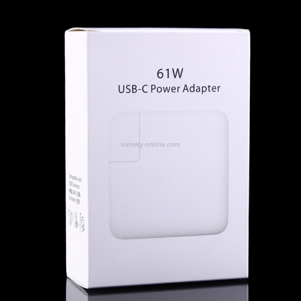 61W USB-C / Type-C Power Adapter with 2m USB Type-C Male to USB Type-C Male Charging Cable