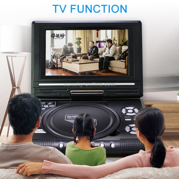 7.8 inch Portable DVD with TV Player, Support SD / MMC Card / Game Function / USB Port(AU Plug)