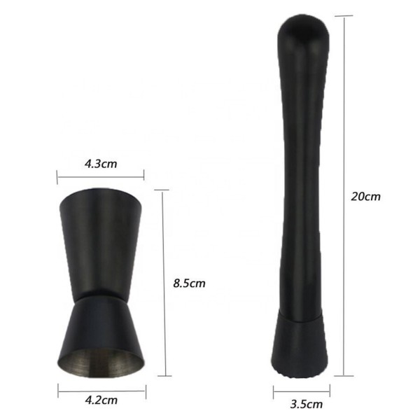 8 In 1 Stainless Steel Bartender Set Cocktail Tools