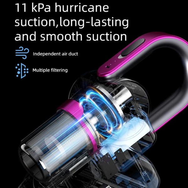 85000Pa Smart Handheld Vacuum Cleaner Cordless Dust Mite Removal UV Sterilizer Vacuum Cleaner(White)