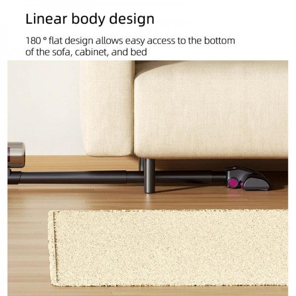 85000Pa Smart Handheld Vacuum Cleaner Cordless Dust Mite Removal UV Sterilizer Vacuum Cleaner(White)