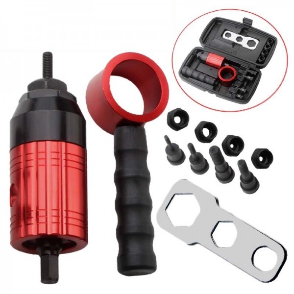 8pcs/set Ram Conversion Head Clutch Type Manual Riveting Accessories Combination