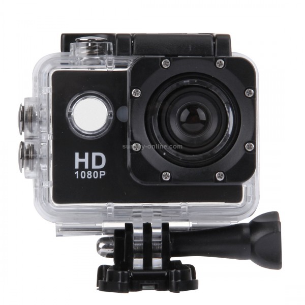 A7 HD 1080P 2.0 inch LCD Screen Sports Camcorder with Waterproof Case, 30m Waterproof(Black)