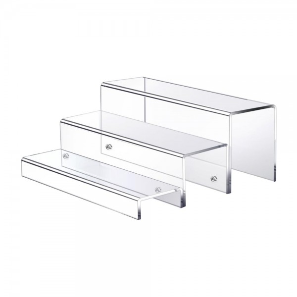 Acrylic 3 Layer Wine Cabinet Bottle Rack For Bar Figurine Display(128)