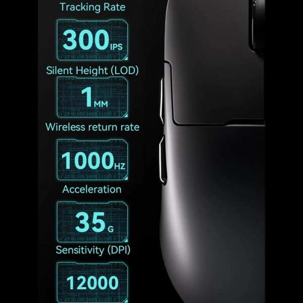 Ajazz AJ159P MC Tri-Mode Magnetic Wireless Mouse Ergonomic Lightweight Silent Gaming Mice(White)