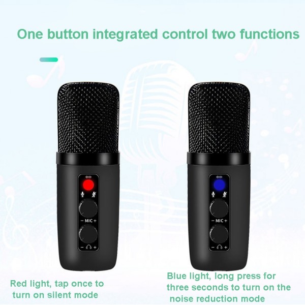BM-501 192KHz USB Condenser Microphone Set With RGB Lighting Effect, Style: Cantilever Suit