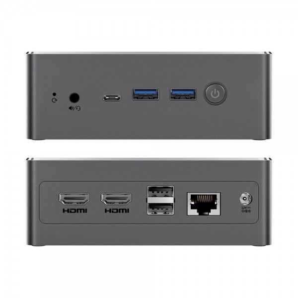 BMAX B4 Turbo Windows 11 Mini PC, 16GB+1TB, Intel Processor N150, Support 3 Monitors Output(US Plug)