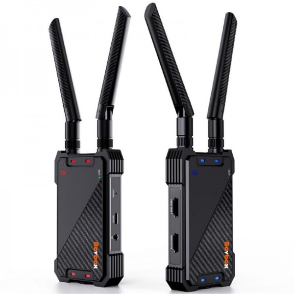 BOVBOX 081 400m Range 1080P HD Video Transmitter Receiver Use Wireless HDMI Extender, Plug:US Plug