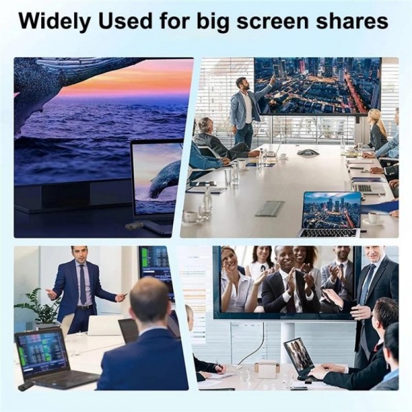 BOVBOX 091-HD Conference Use 100M Wireless WiFi HDMI Extender Video Transmitter Receiver, Plug:US Plug