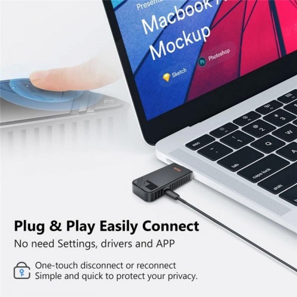 BOVBOX 091-HD Conference Use 100M Wireless WiFi HDMI Extender Video Transmitter Receiver, Plug:US Plug