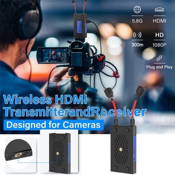 BOVBOX 092 Pro Audio Video Transmitter Receiver 300m Wireless HDMI Extender, Plug:US Plug