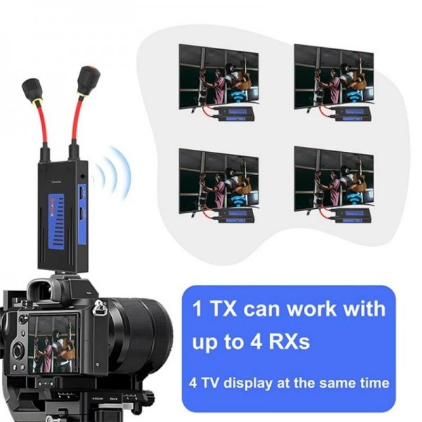 BOVBOX 092 Pro Audio Video Transmitter Receiver 300m Wireless HDMI Extender, Plug:US Plug