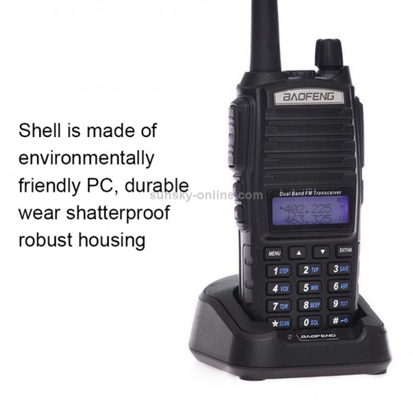 BaoFeng UV-82 5W Dual Band Two-Way Radio FM VHF UHF Handheld Walkie Talkie