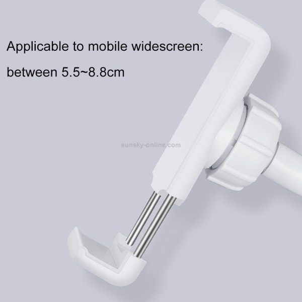 Base Three Heads Universal Cell Phone Holder Bracket Selfie Ring Light with 3-Color Light Adjustment