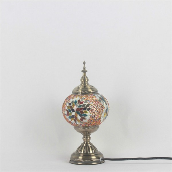 Bedroom Study Romantic Style Mosaic Decorative Table Lamp, Plug Type:UK Plug(FX-1503)