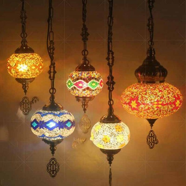 Bedroom Study Romantic Style Mosaic Decorative Table Lamp, Plug Type:UK Plug(FX-1503)