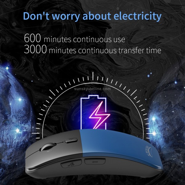 Boeleo BM01 Smart Voice Language Translation Wireless Mouse(Blue)