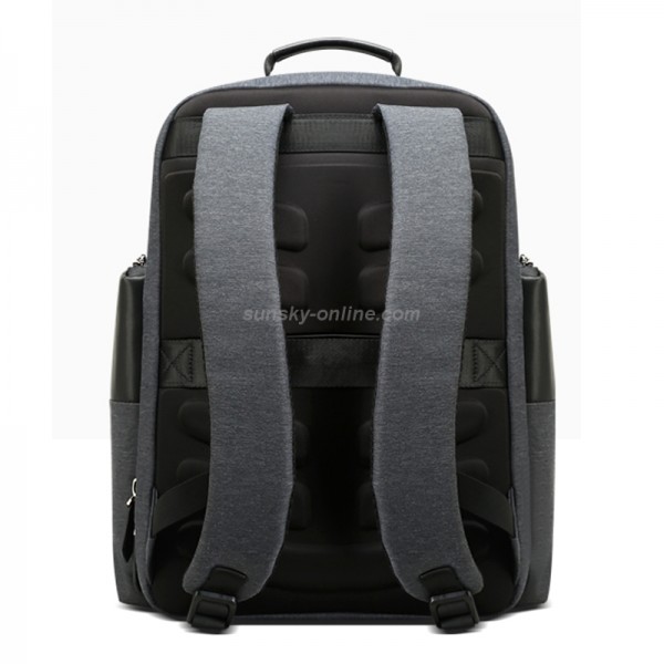 Bopai 851-014318 Fashion Outdoor Breathable Waterproof Anti-theft Three-layer Large Capacity Double Shoulder Bag,with USB Charging Port, Size: 31x17x44cm(Grey)