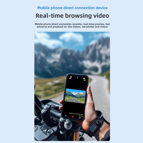 C8Max Motorcycle Intercom Video Helmet Bluetooth Headset HD Video Recorder, Spec: Soft Mic