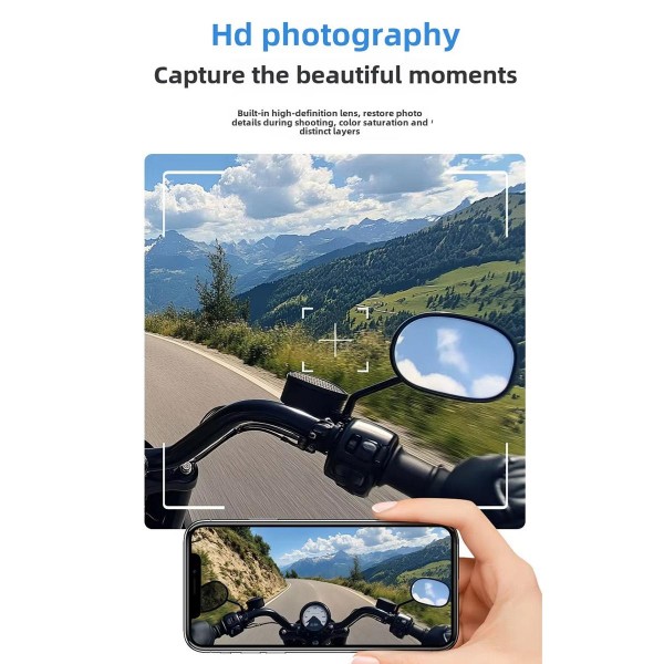 C8Max Motorcycle Intercom Video Helmet Bluetooth Headset HD Video Recorder, Spec: Soft Mic